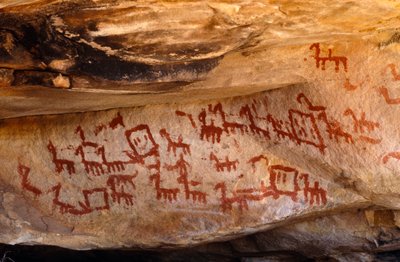 San Rock Paintings, Cedarburg, Western Cape by Unknown